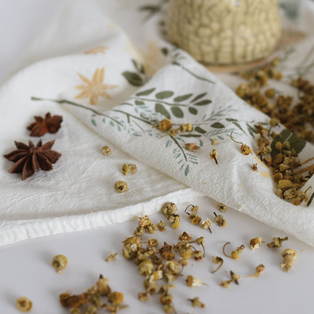 Herb Kitchen Gift, Herb Tea Towels, Herb Kitchen Decor, Herbs
