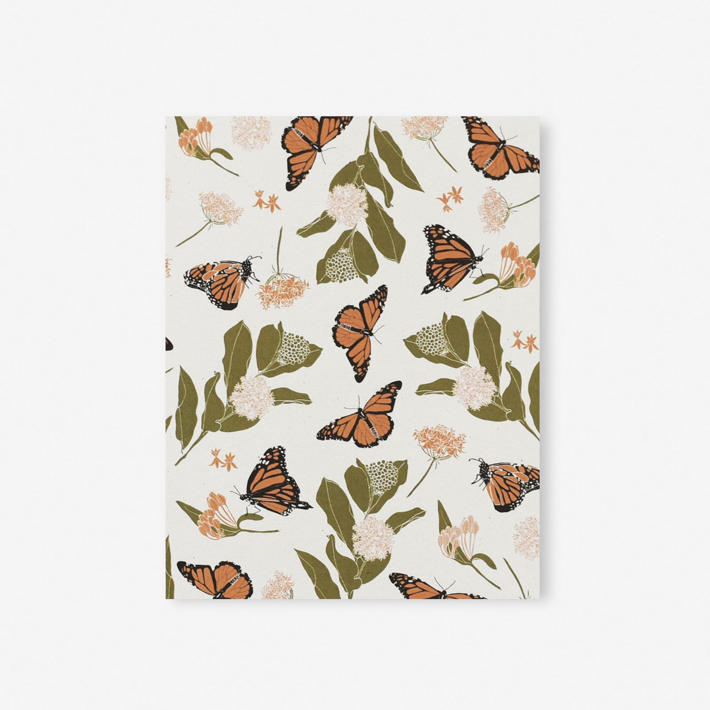 Monarchs & Milkweeds Art Print