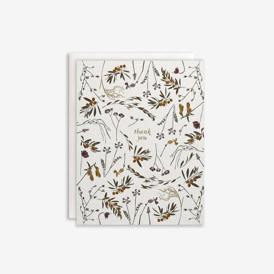 Olive Grove Thank You Card
