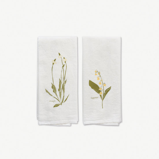 Strength + Happiness (Plantain + Lily of Valley) Napkins