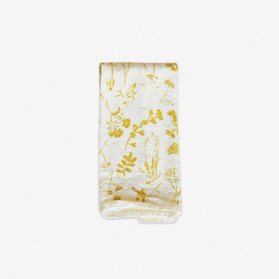 Yellow Wildflower Sustainable Cloth Napkin Set
