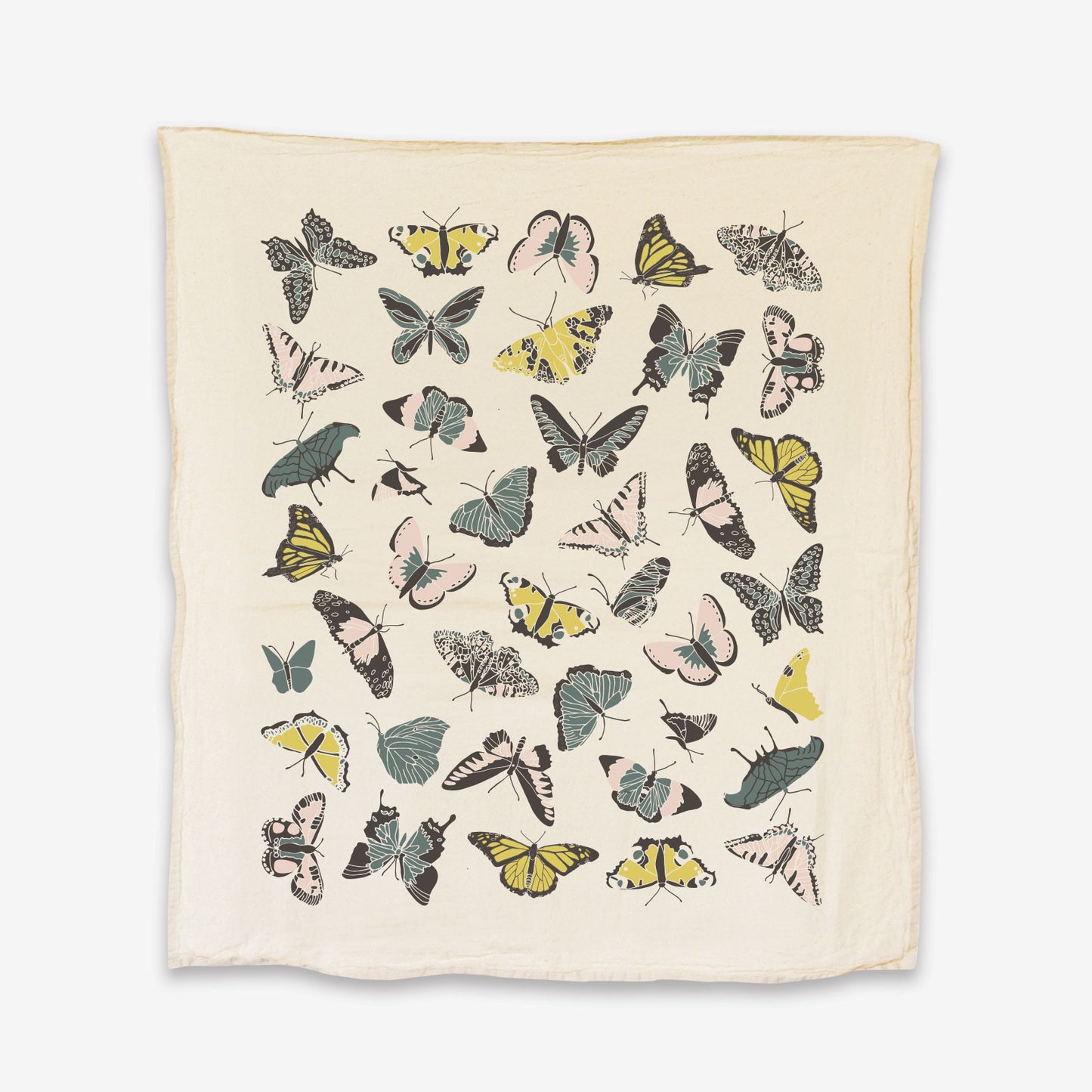 Butterfly House Towel - Natural