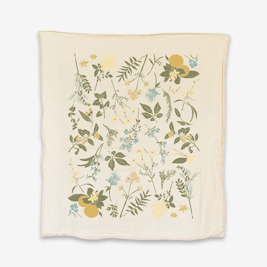 Herbal Tea Garden Towel - Natural