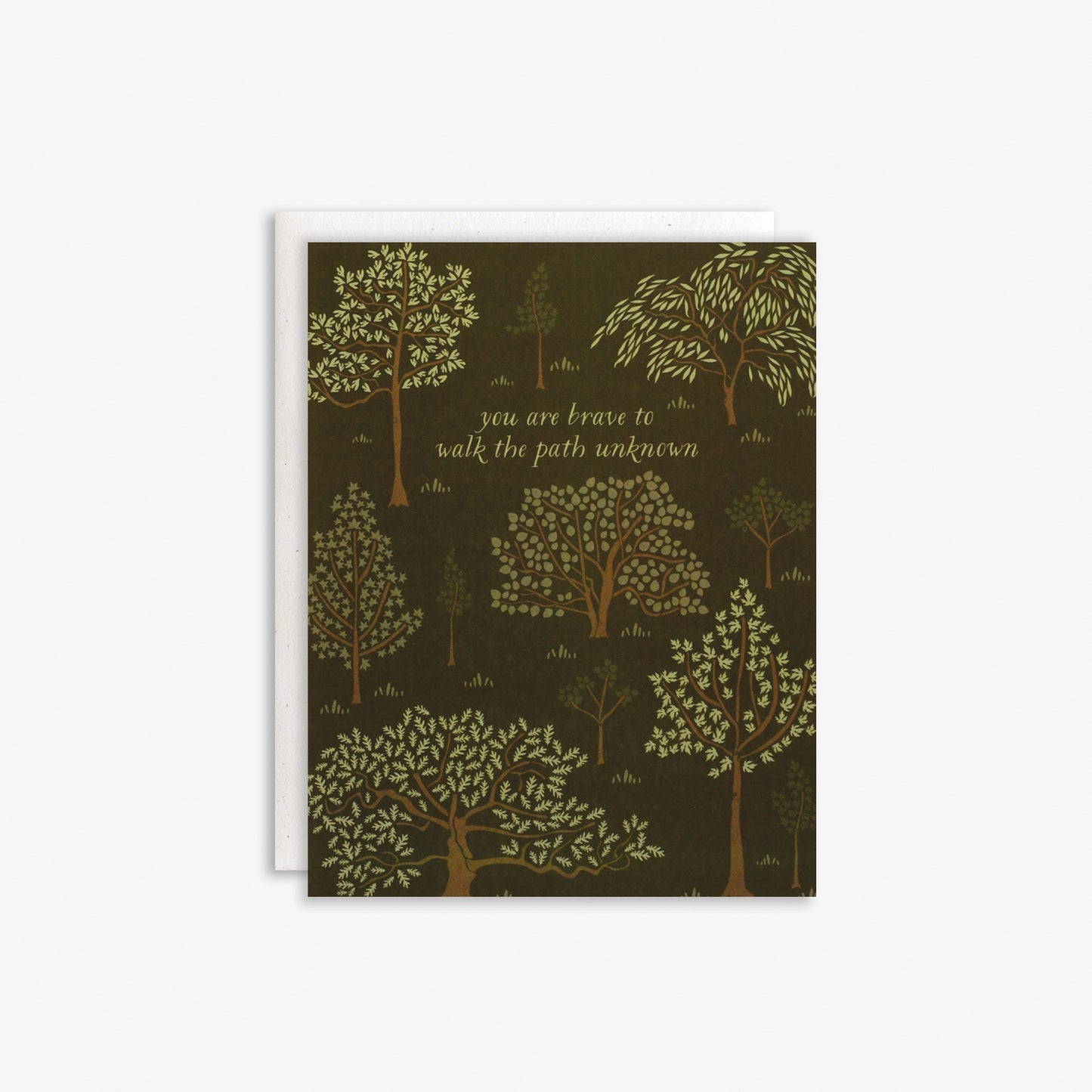Recycled Untamed Forest Card with botanical illustration by June & December artist Katie Forte