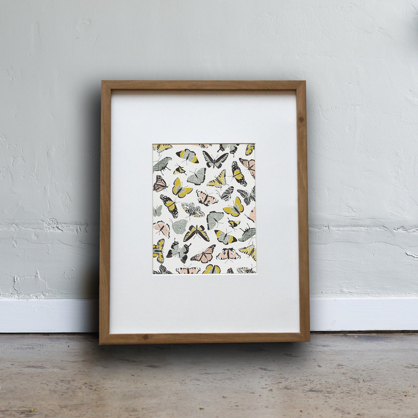 Nature inspired art print made from eco-friendly paper with our Butterfly Kisses design. Designed by Katie Forte of June & December