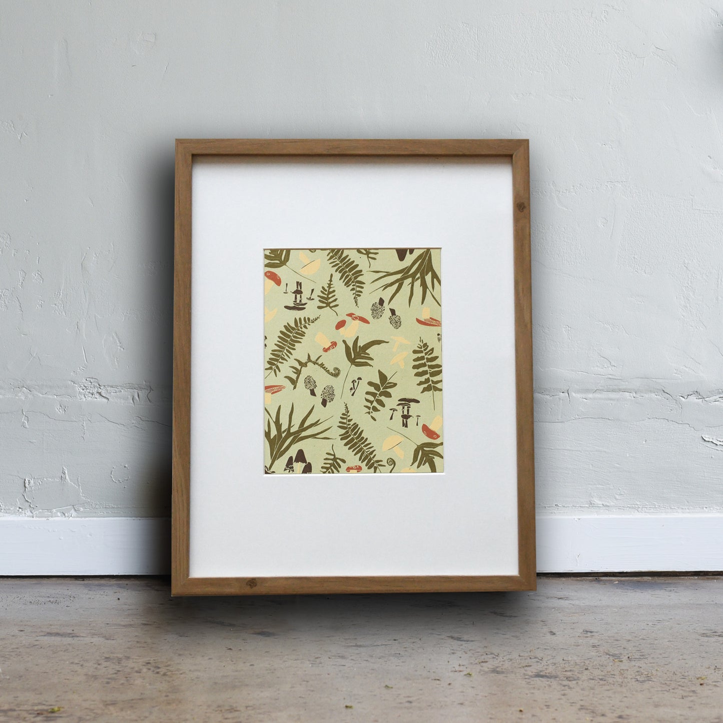 Forest inspired art print made from eco-friendly paper, printed with our Forest Finds design. Designed by Katie Forte of June & December