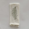 Video featuring an eco-friendly cloth napkin with a Wood Fern and Resurrection Fern design, designed by Katie Forte of June & December