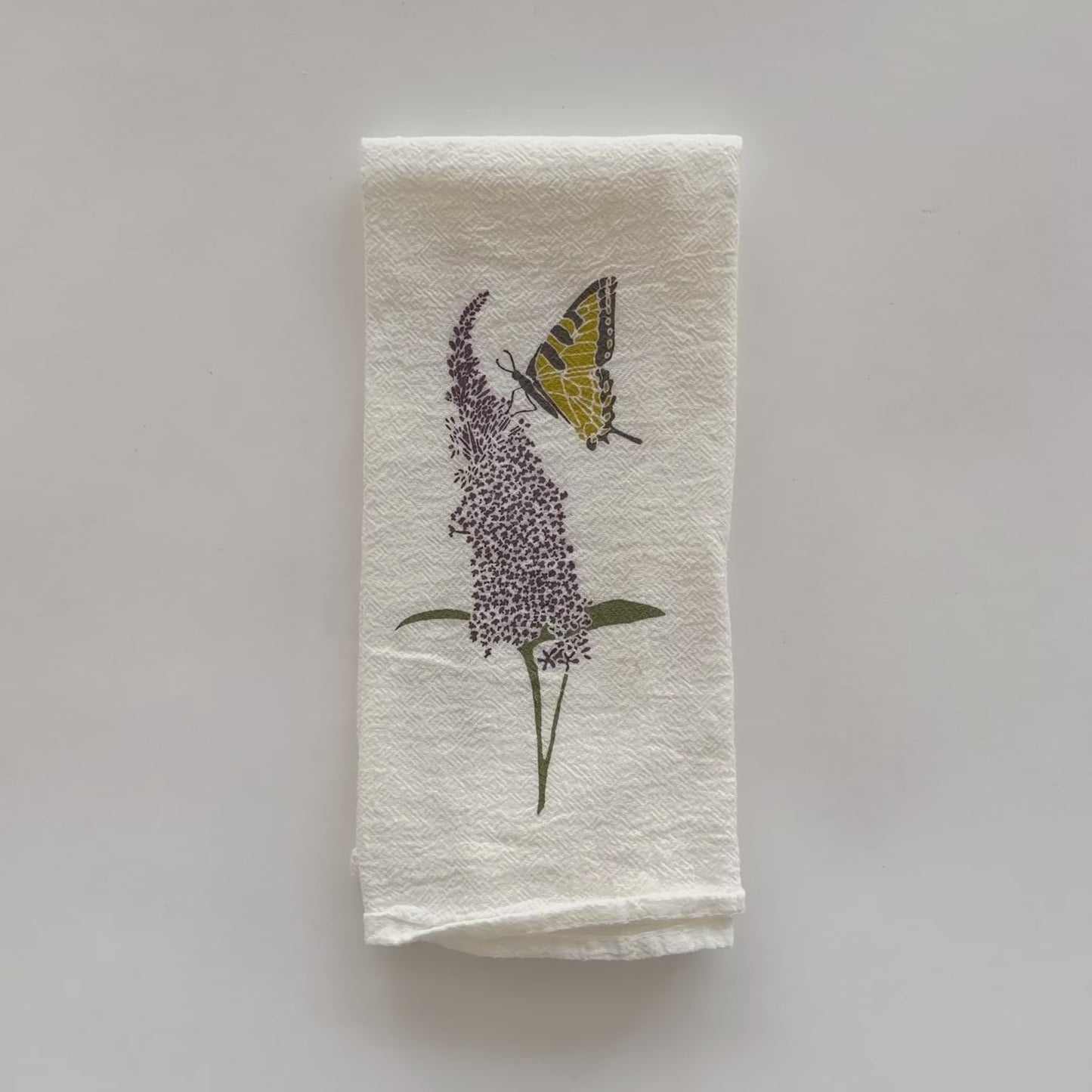 Load and play video in Gallery viewer, Video showcasing our Swallowtail design on an eco-friendly cloth napkin, designed by Katie Forte of June &amp;amp; December
