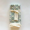Video featuring our Cool Mixed Chicory design, printed on flour sack cotton, designed by Katie Forte of June & December