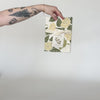 Video showing our Luna Moon tea towel design. Screen printed on flour sack cotton, featuring Luna Moths and Moon Flowers. Designed by Katie Forte of June & December