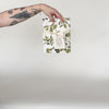 Video featuring our Huckleberry Marsh tea towel design, screen printed on flour sack cotton. Designed by Katie Forte of June & December
