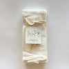 Video featuring our Exploding Seed Pods cloth napkin set, made from flour sack cotton, designed by Katie Forte of June & December