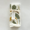 Video featuring our Green Thumb cloth napkin set, printed on an eco-friendly flour sack cotton, designed by Katie Forte of June & December