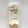 Video featuring our Honeybee Garden cloth napkin set, made from flour sack cotton, perfect for the pollinator protector. Designed by Katie Forte of June & December