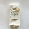 Video featuring our Wild Ferns cloth napkin set, printed on flour sack cotton, designed by Katie Forte of June & December