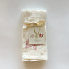Video featuring our Sea Vegetables cloth napkin set, printed on an eco-friendly flour sack, designed by Katie Forte of June & December