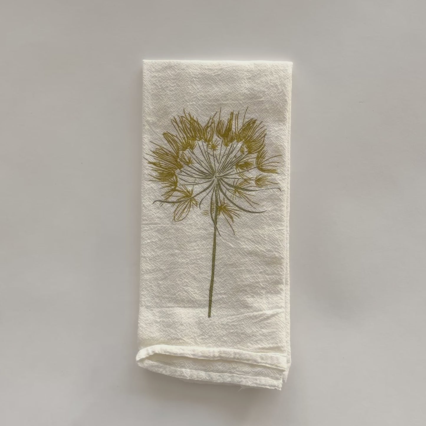 Load and play video in Gallery viewer, Video featuring our Salsify and Samaras design, printed on an eco-friendly cloth napkin. Designed by Katie Forte of June &amp;amp; December
