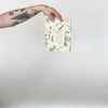 Video featuring our Edible Wilds tea towel design, made from flour sack cotton. Designed by Katie Forte of June & December