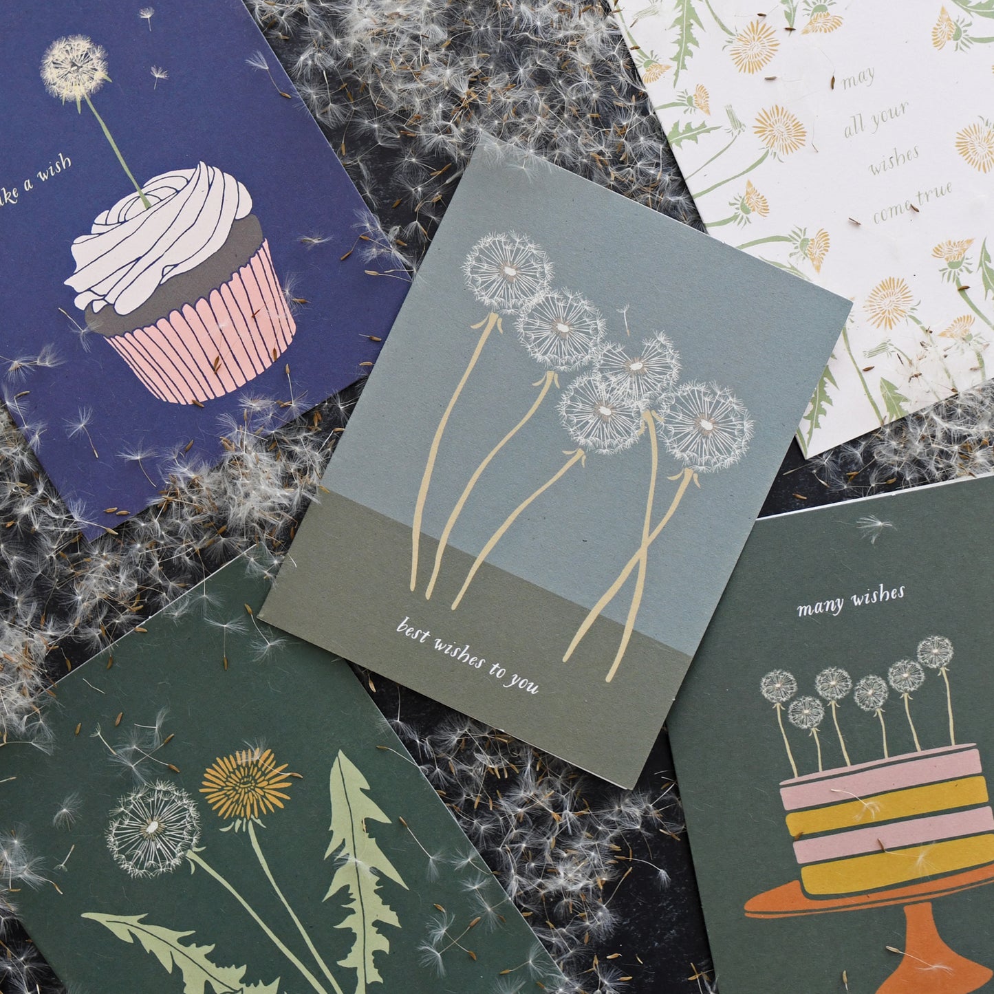 Recycled paper greeting card wishing the Best Wishes to someone on a very special day, designed by katie forte of june & december