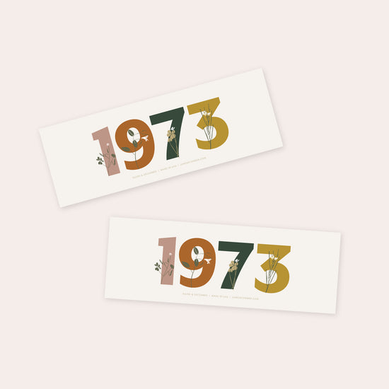 1973 Sticker : 3x9 Bumper