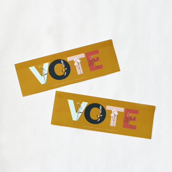 VOTE Sticker : 3x9 Bumper