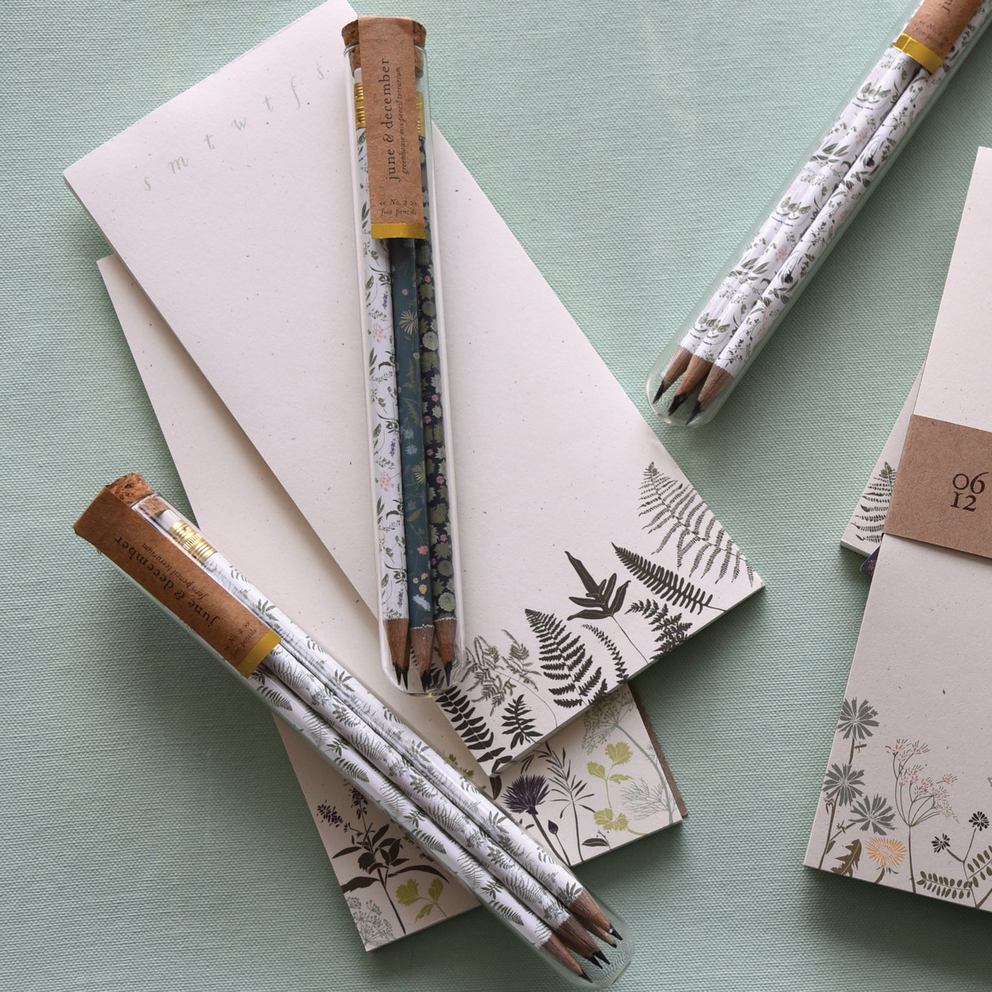 Botanical Notepad Garden Herb Botanical Notepad | Recycled Paper Notepad – June & December