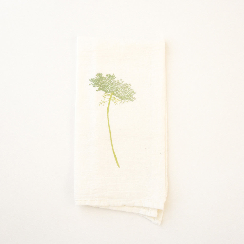 Queen Anne's Lace Wildflower Botanical Cloth Napkins