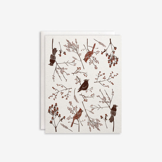 Birds + Berries Card