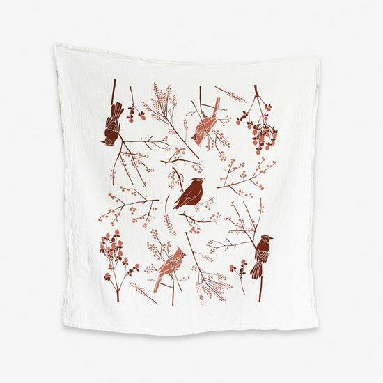 Birds + Berries Towel