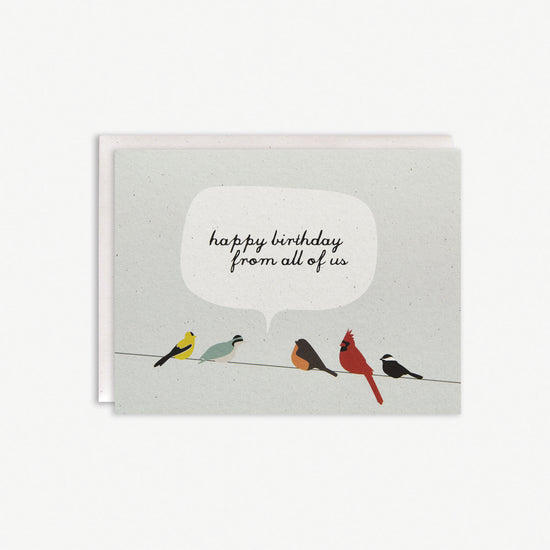 Happy Birthday Birds on a Wire Card