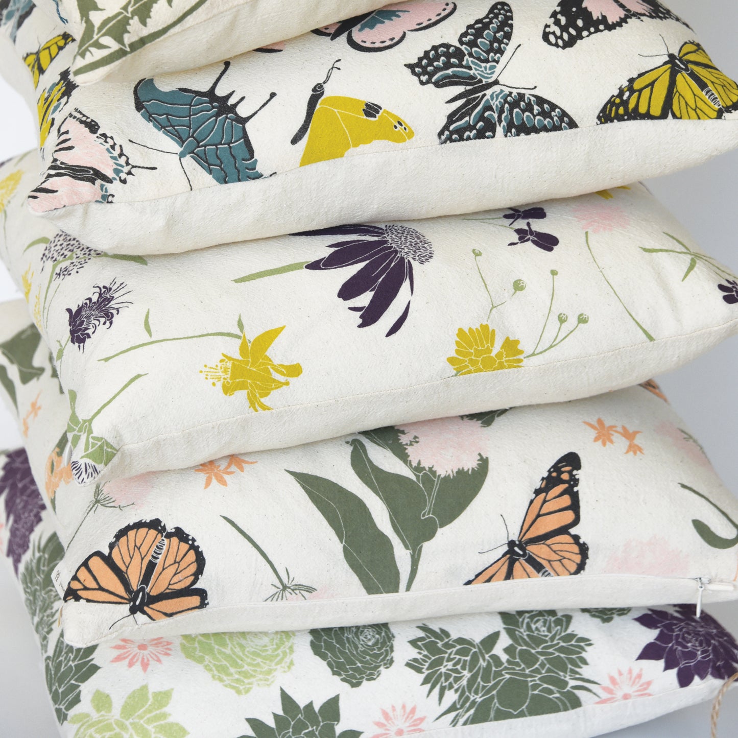 Load image into Gallery viewer, Butterfly Garden Pillow Cover

