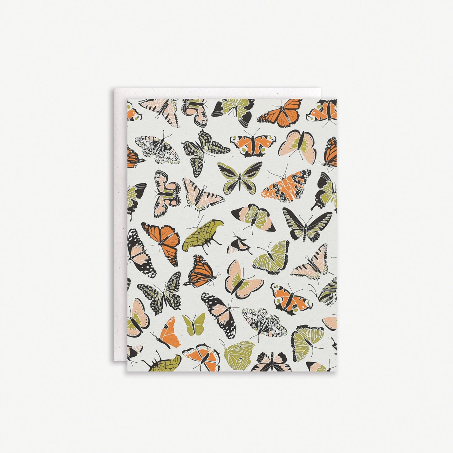 Butterfly Kisses Card : Orange