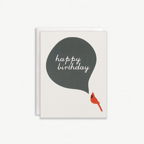 Happy Birthday Card : Cardinal