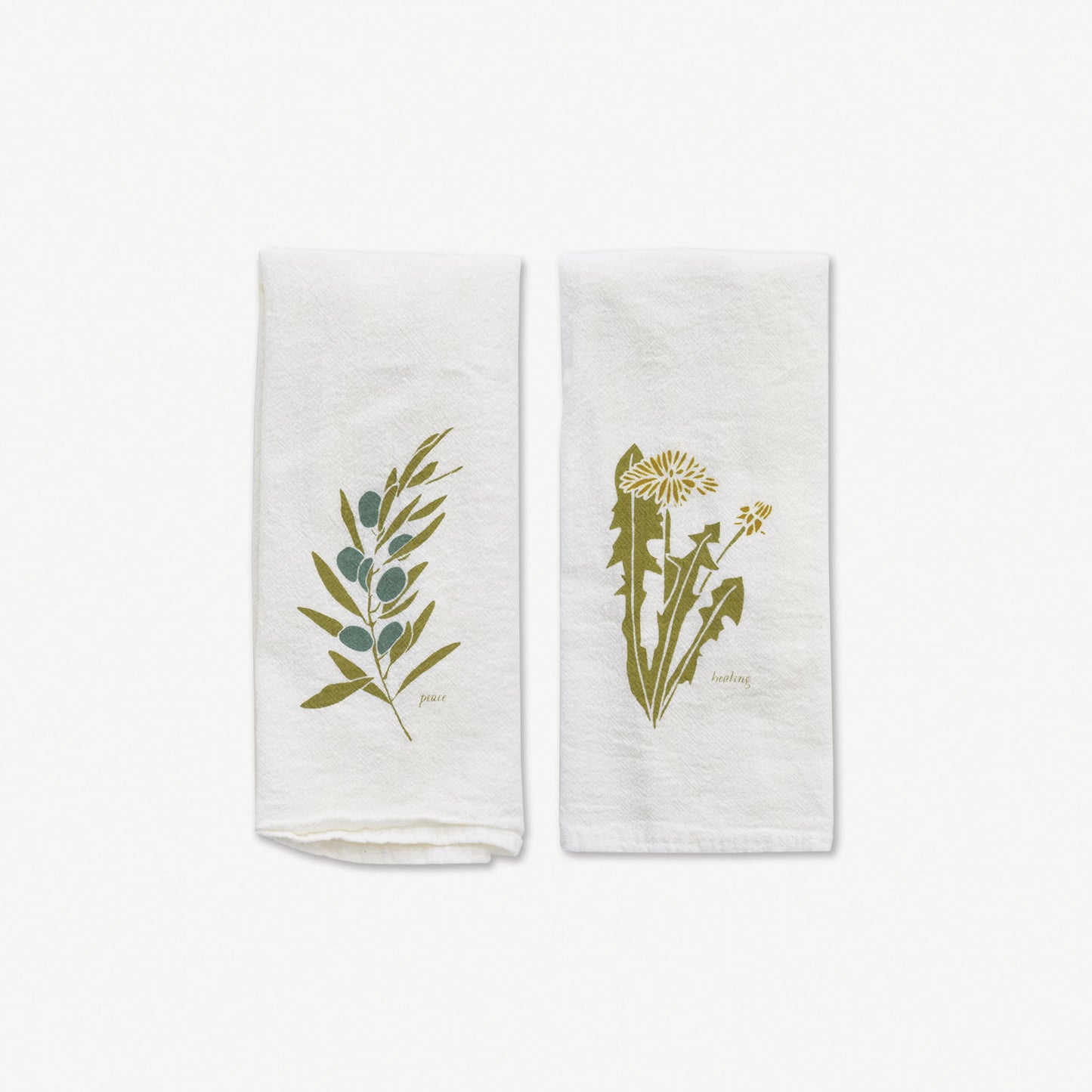 Load image into Gallery viewer, Peace + Healing (Olive + Dandelion) Napkins
