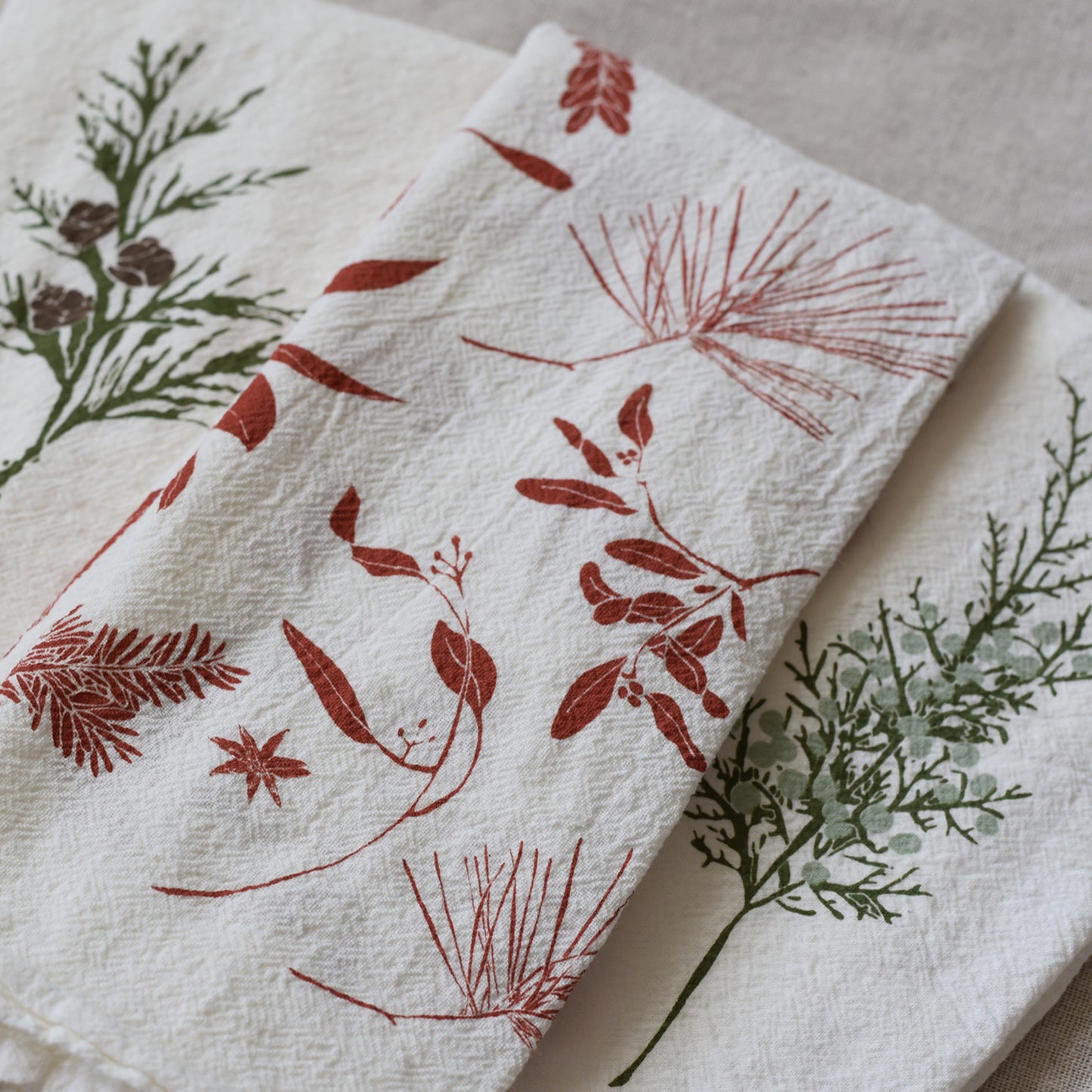 Red Boughs & Berries Napkins