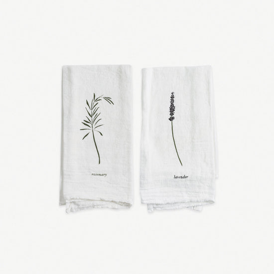 Load image into Gallery viewer, Rosemary + Lavender Napkins
